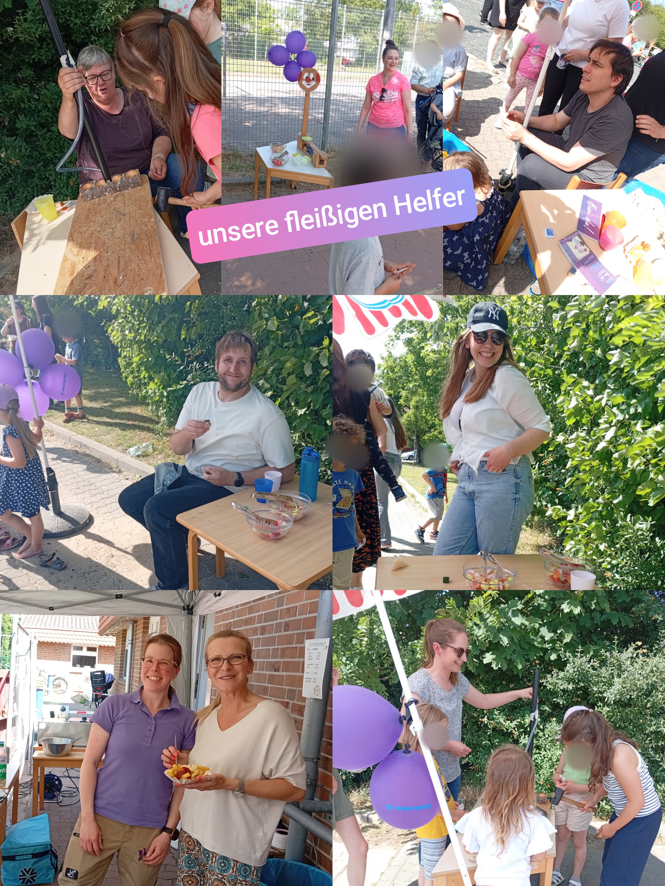 Unsere vielen lieben helfenden Hände